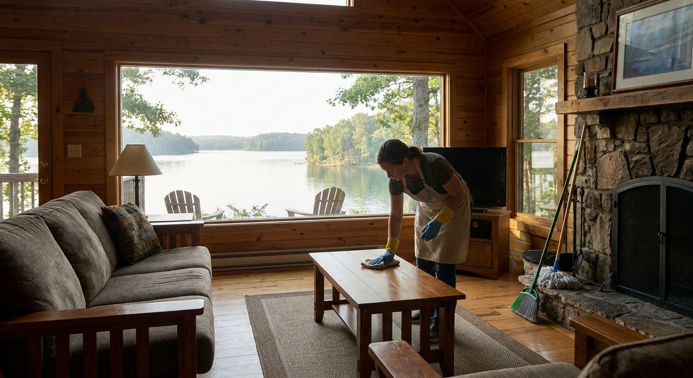 House cleaning for Percy Priest Lake cabins