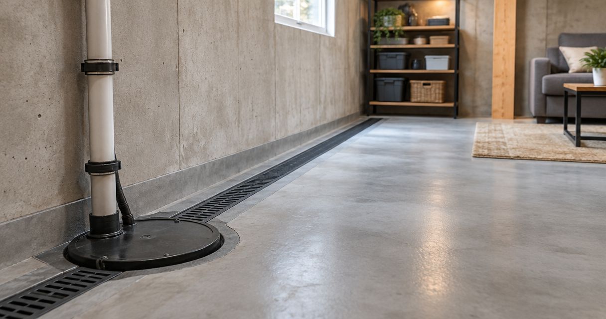 Best interior drain systems for basement waterproofing