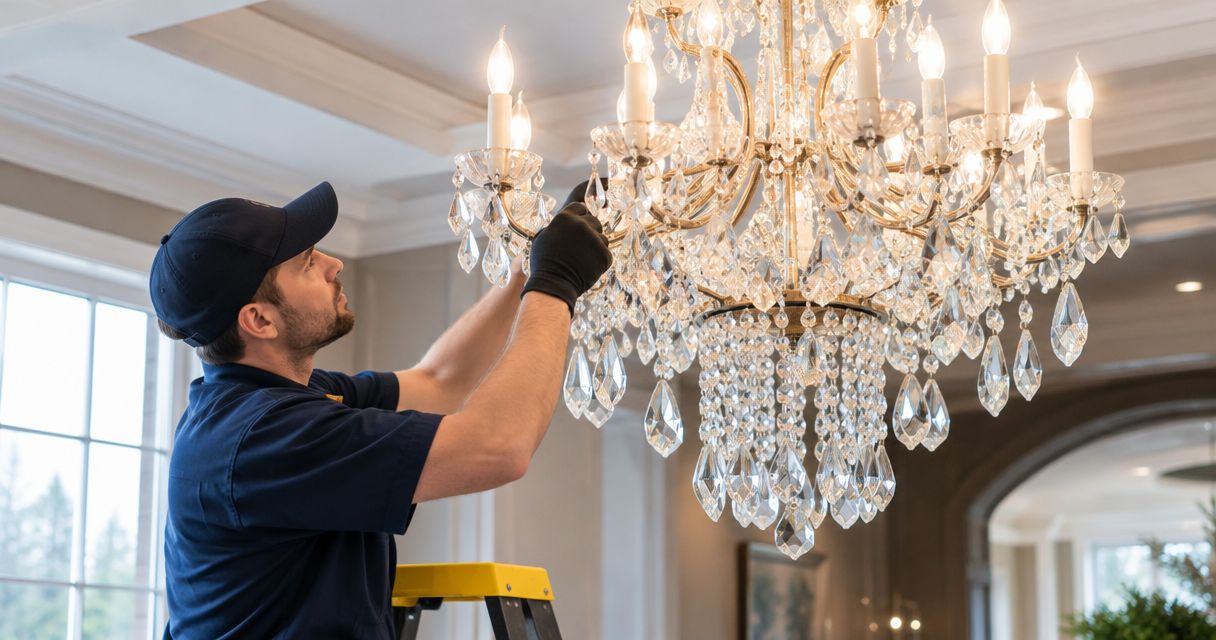 Best chandelier installers in Pittsburgh for crystal fixtures