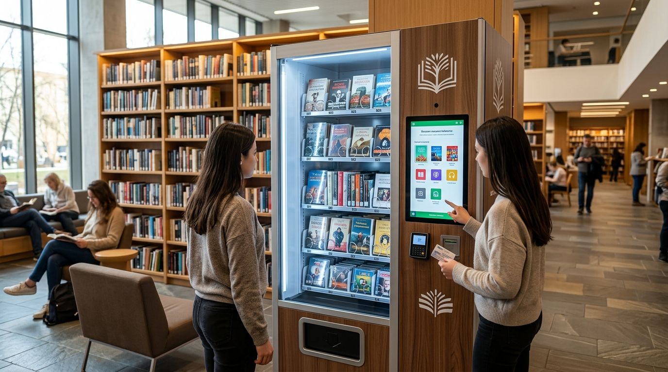 Вендинг автомати за обществени библиотеки: пълно ръководство 2026