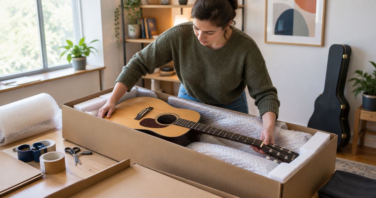 Shipping a used guitar safely: complete 2026 packing workflow