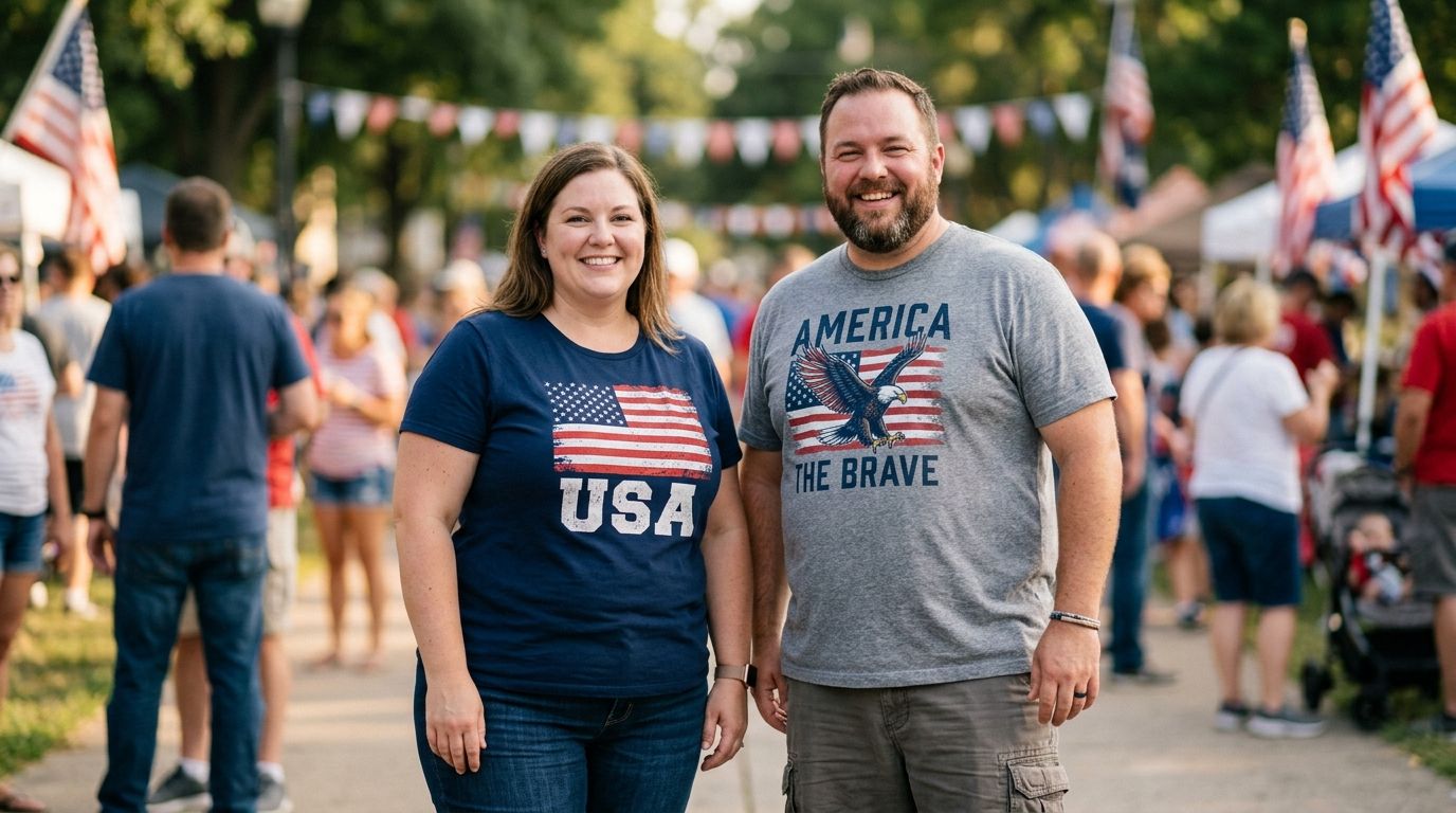 Best patriotic plus size t-shirts for men and women