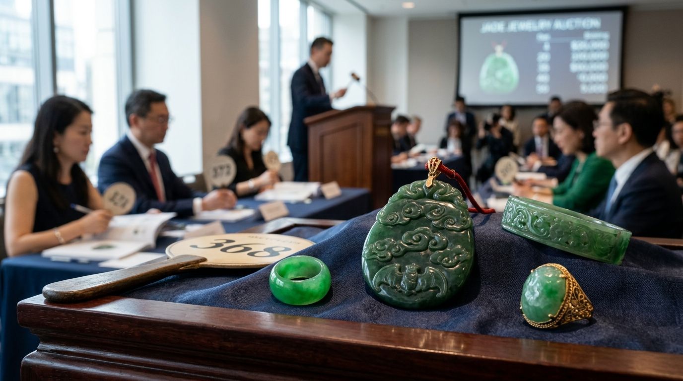 Jade jewelry for East Asian jewelry collectors