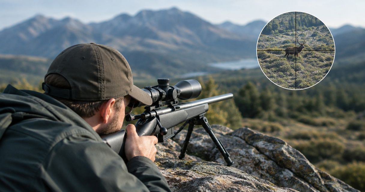 How does a rifle scope camera work?