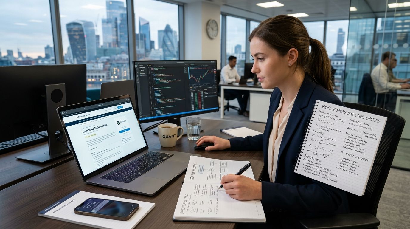 eFinancialCareers application to quant interview: 2026 workflow