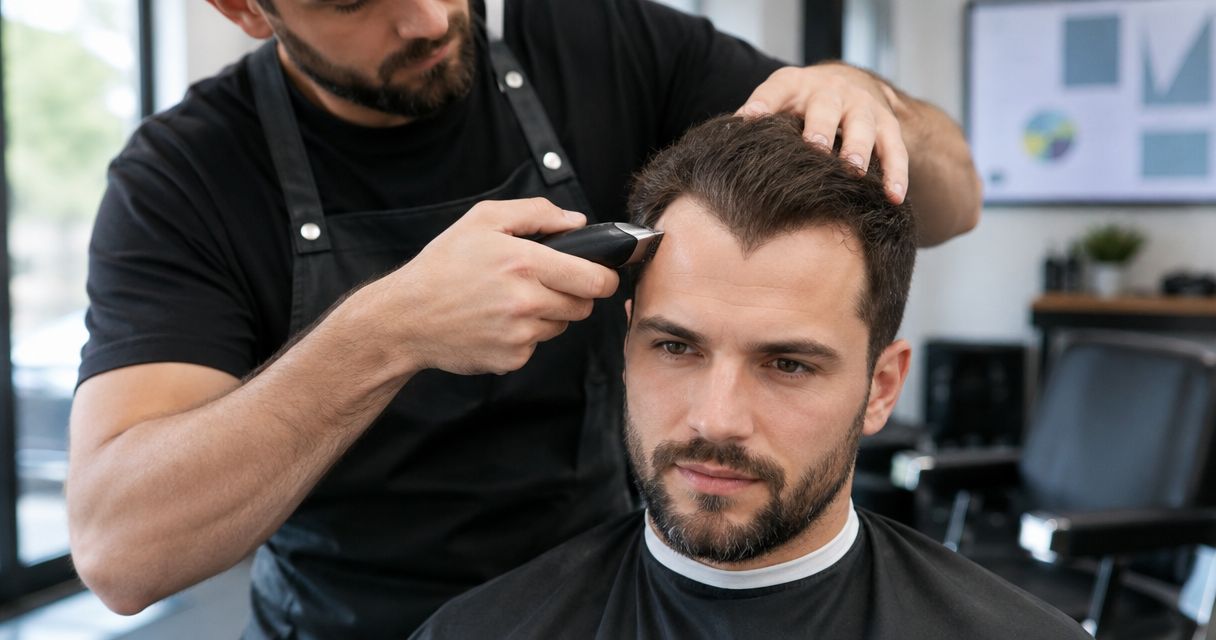 Can a barber work with a widow's peak when shaping a hairline?