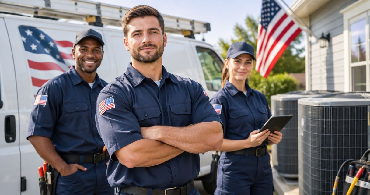 Patriotic uniforms for HVAC and plumbing contractors: complete 2026 guide