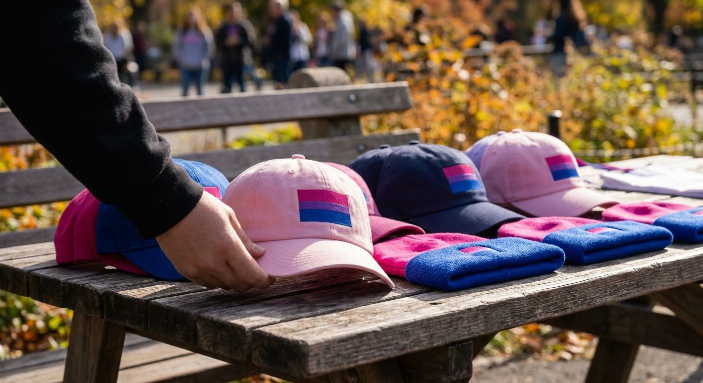 Bisexual pride hats for bi visibility day