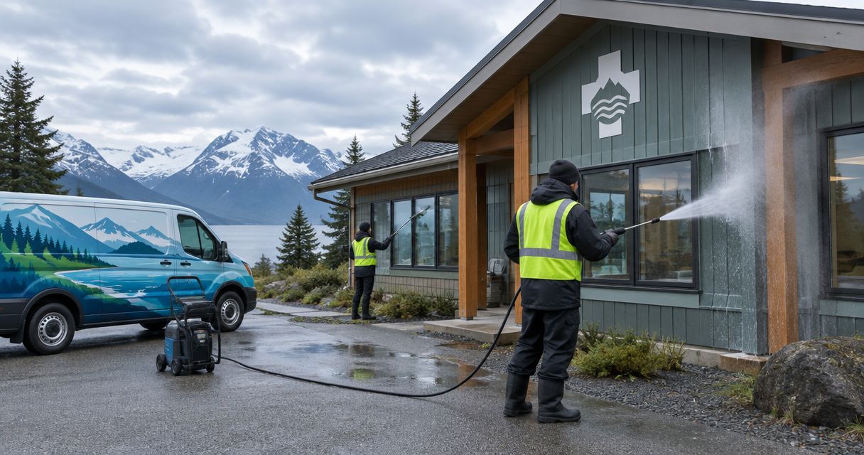 Exterior cleaning for Alaska tribal health clinics