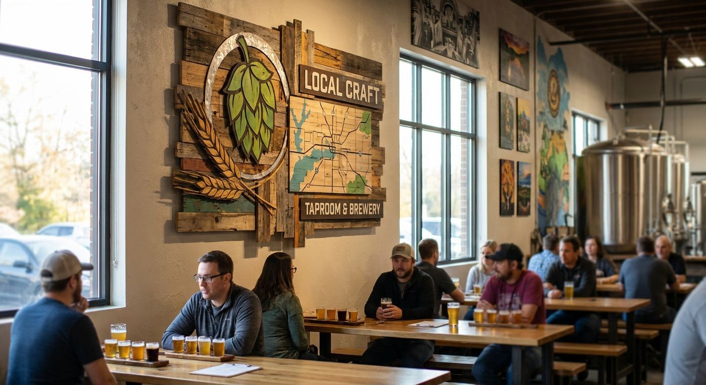 Wall art for craft breweries and taprooms