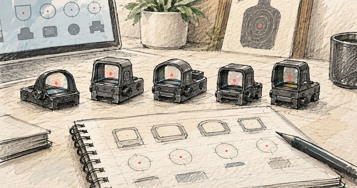 Red dot sight MOA benchmarks by footprint type 2026