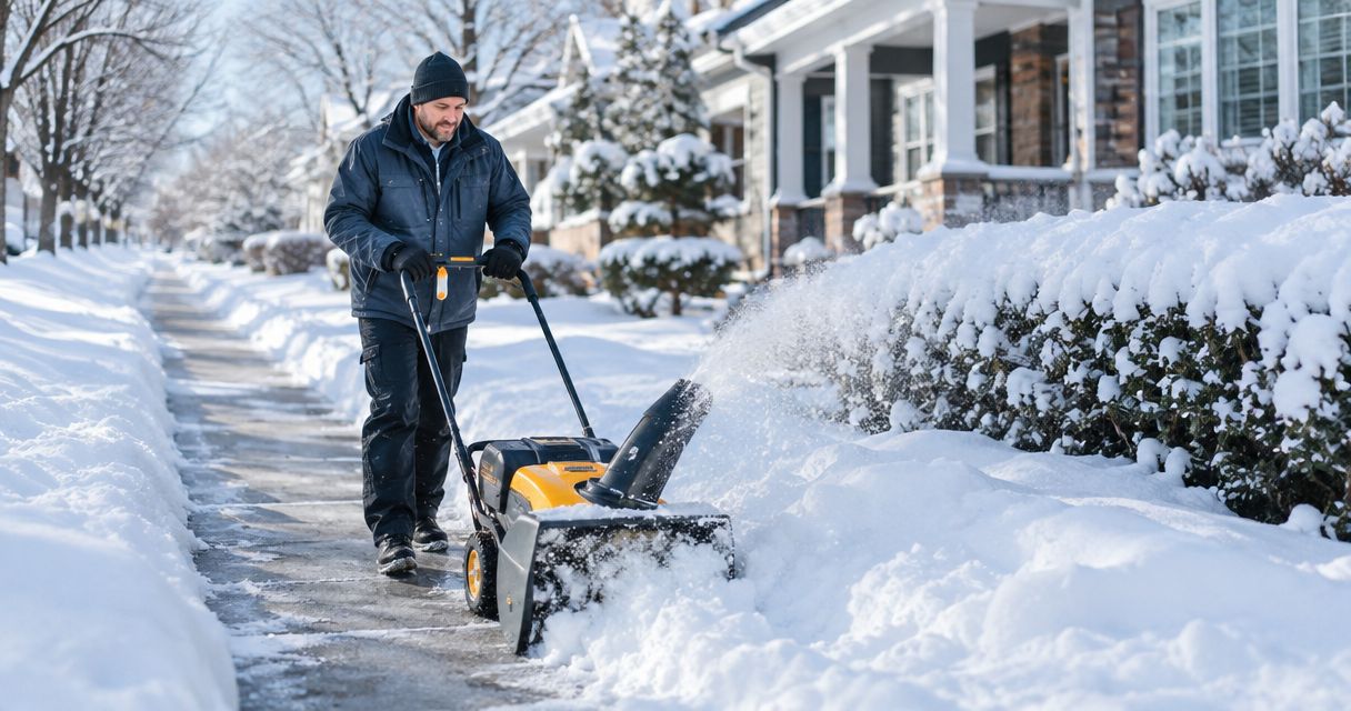 How long does sidewalk snow clearing take for 500 feet of walkway?