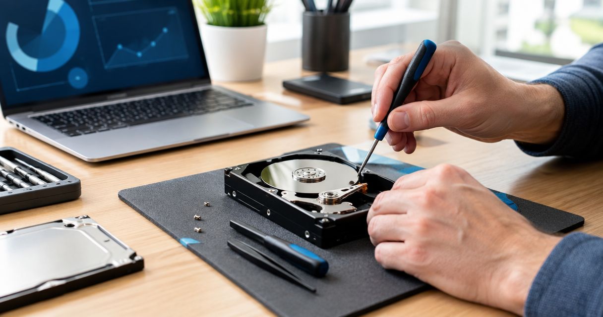 Can a crashed hard drive be repaired instead of replaced?