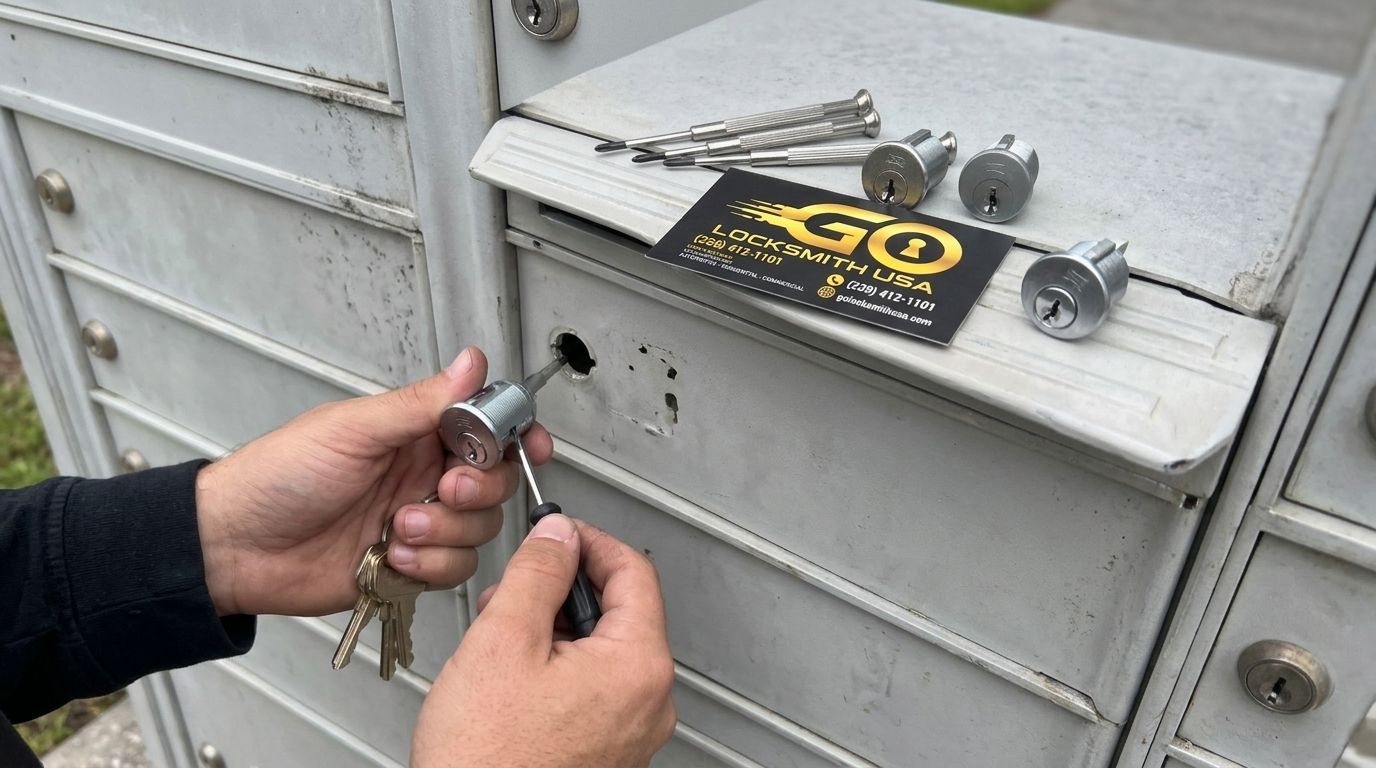 How much does it cost to replace a mailbox lock?