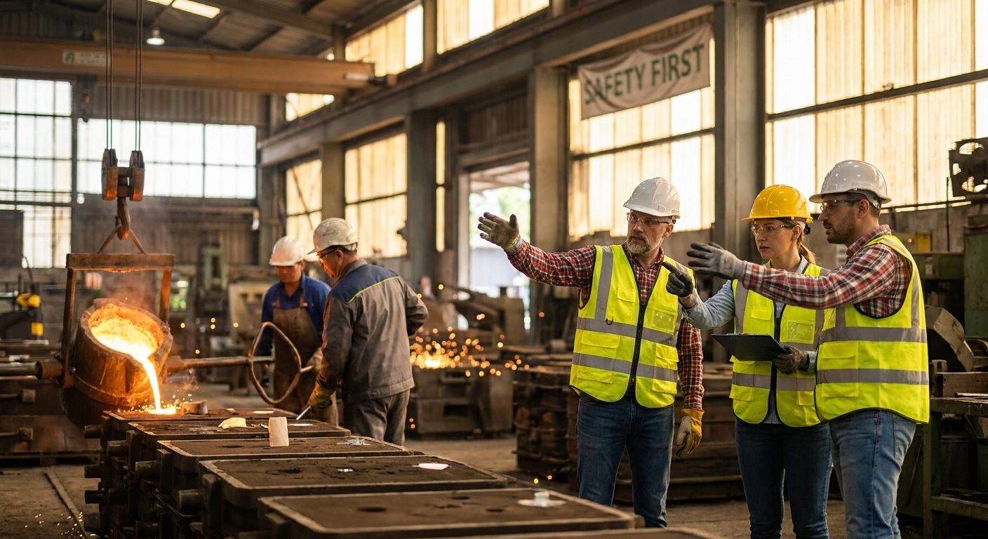 Safety staffing for foundries and metal casting plants