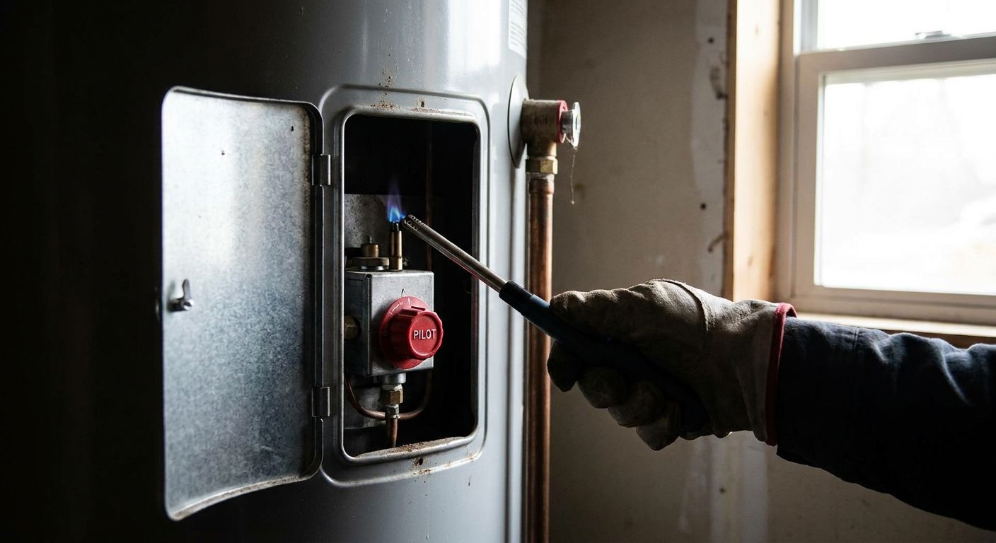 How to relight a gas hot water system pilot light