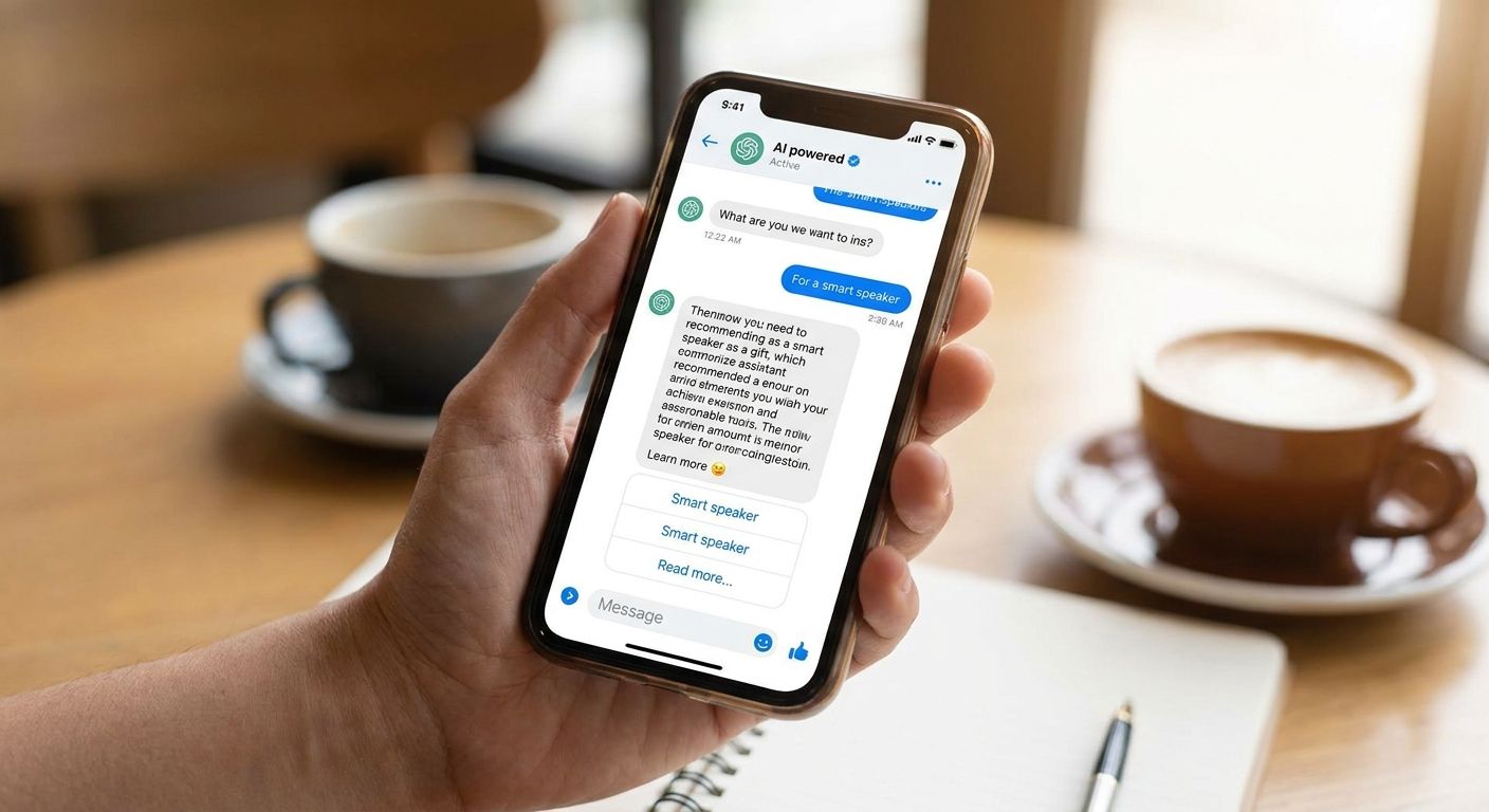 Conversational ads for AI gift recommendation assistants
