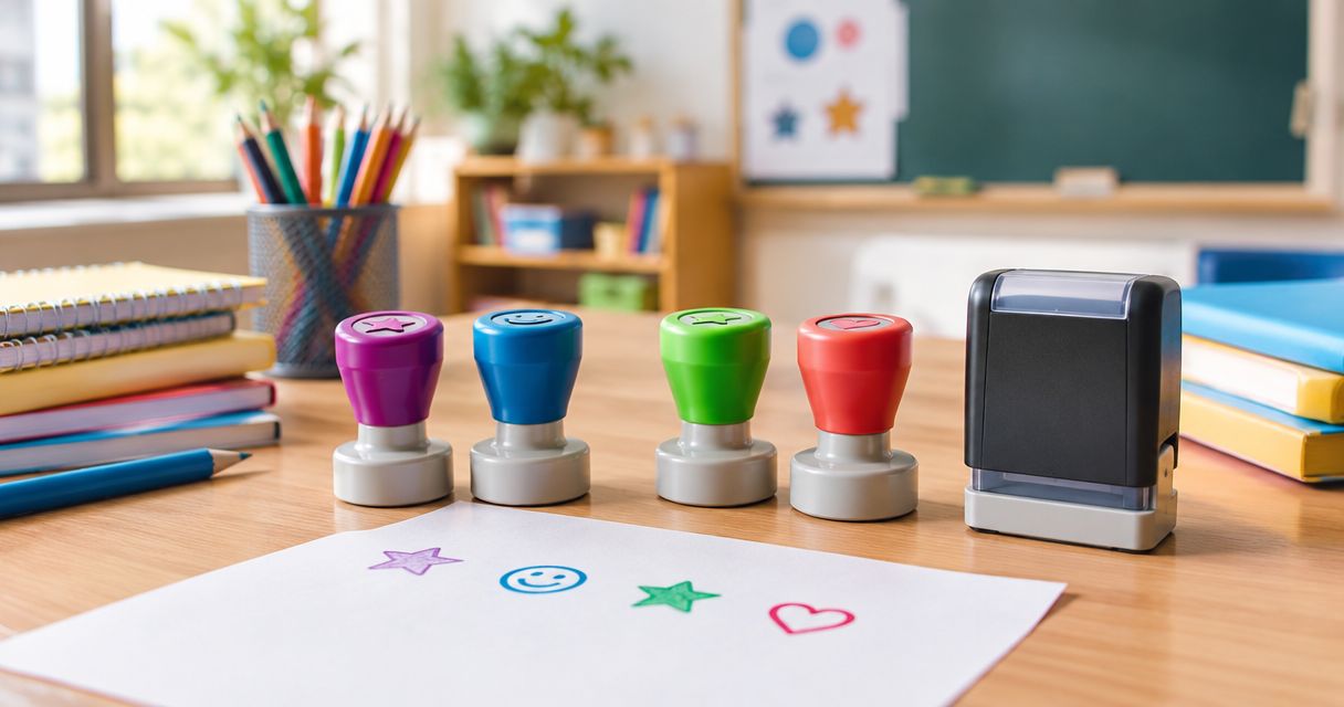 Custom stamps for teachers and classrooms