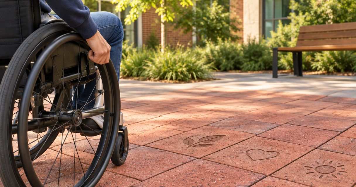 Engraved pavers for nonprofit courtyards: planning access