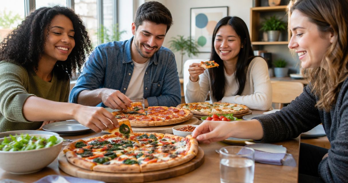 Can you customize a pizza order for mixed dietary needs?