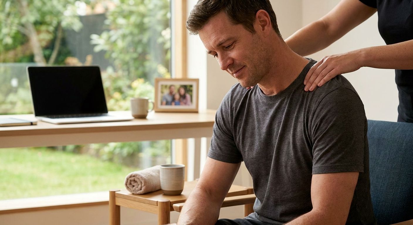 Massage for men balancing family and work stress