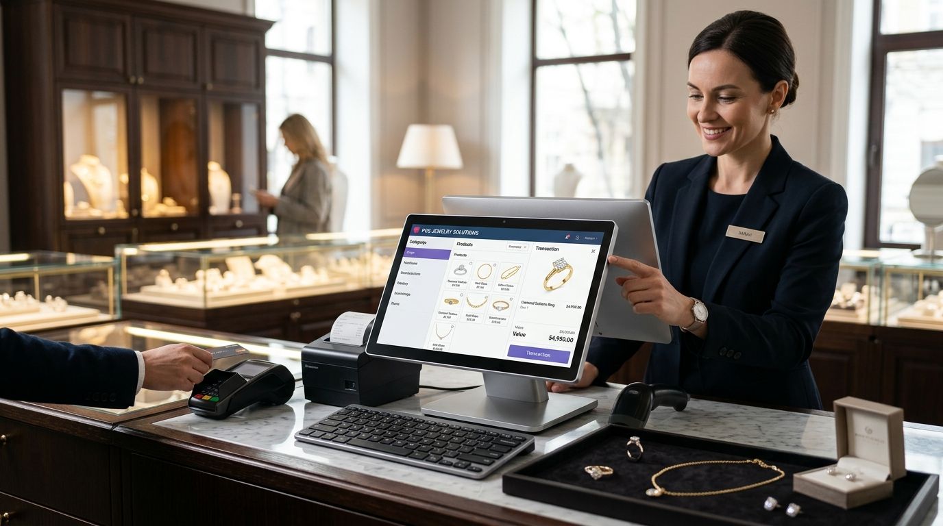 Complete POS terminal for jewelry stores
