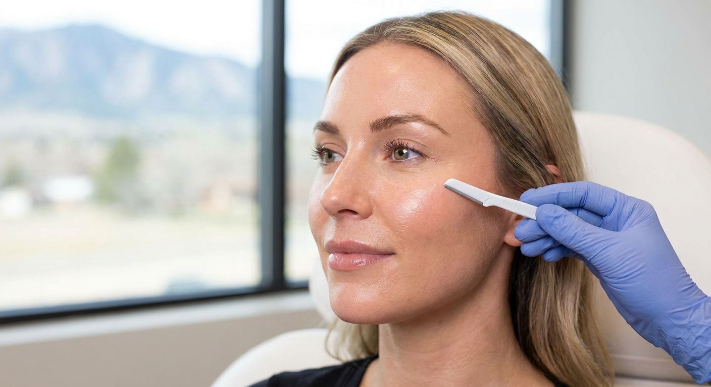 Dermaplaning for dull skin