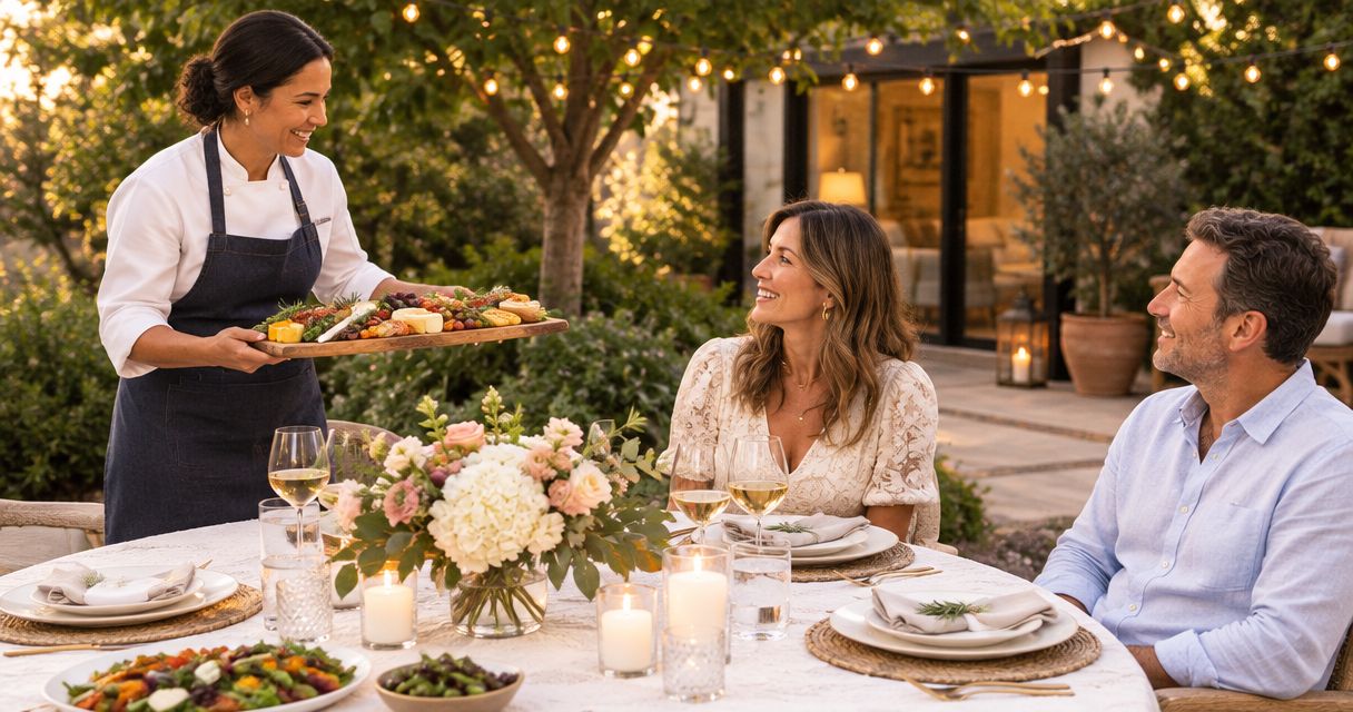 Private party catering for a milestone birthday at home