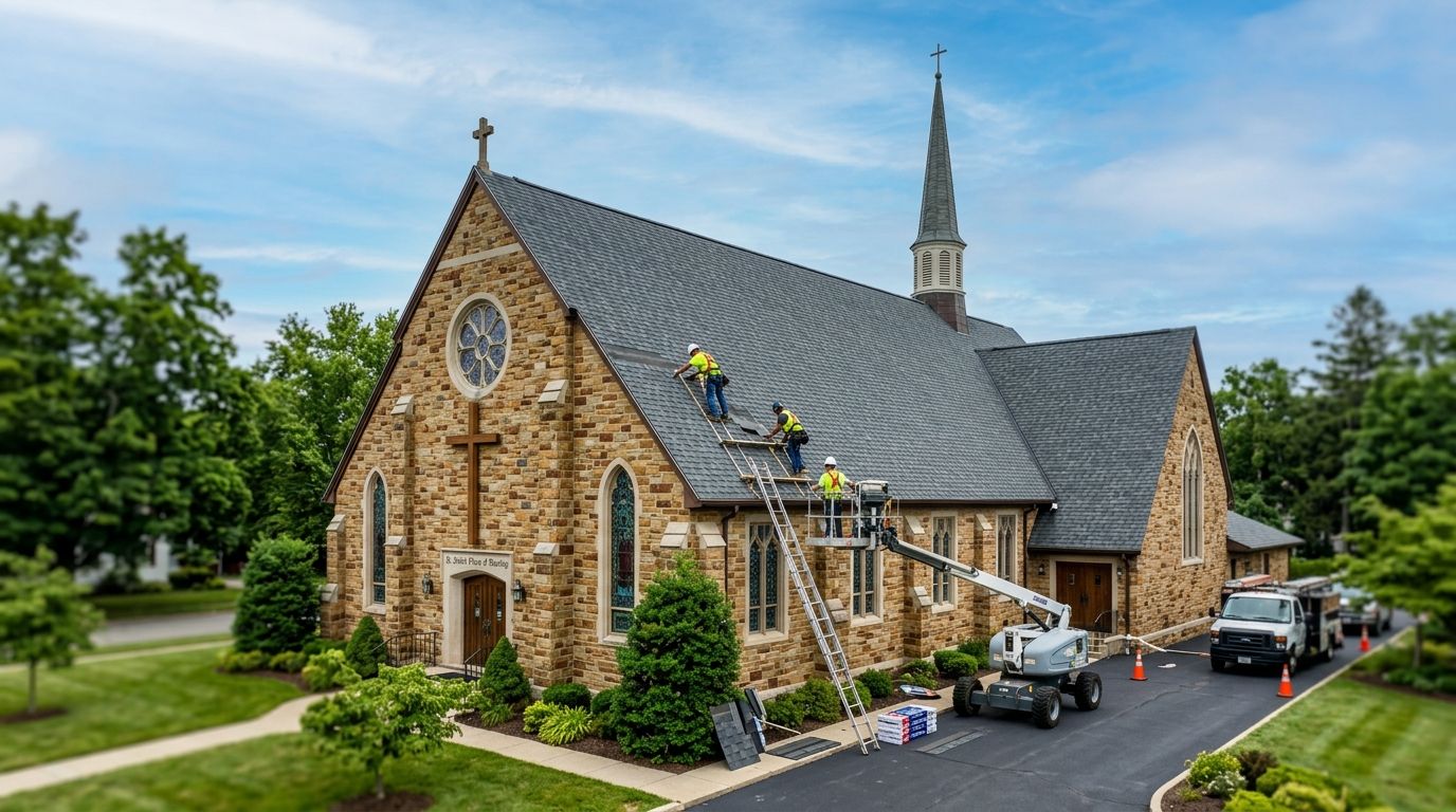 Commercial roofing for churches and places of worship