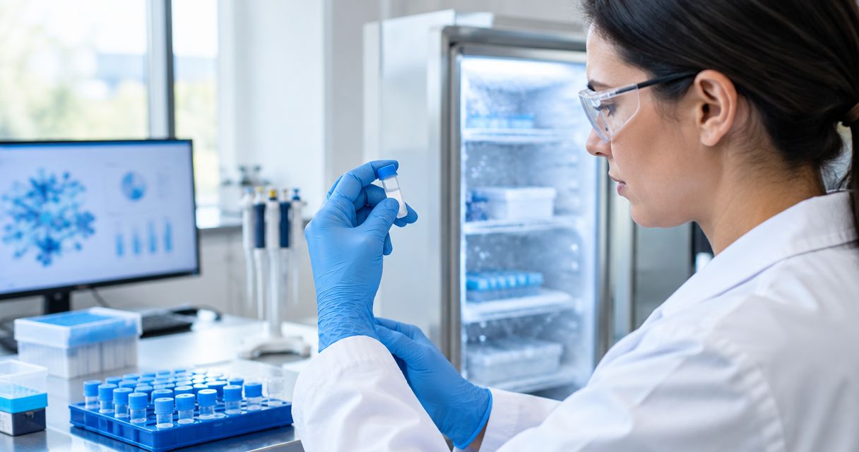 How long does a reconstituted peptide stay stable in a lab freezer?