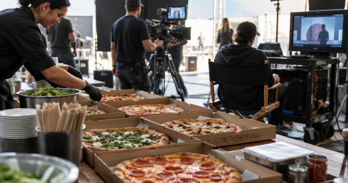 Pizza catering for film and TV production crews: complete 2026 guide