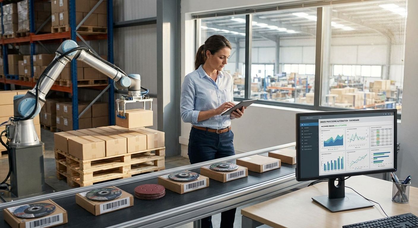 Order entry automation for abrasives distributors