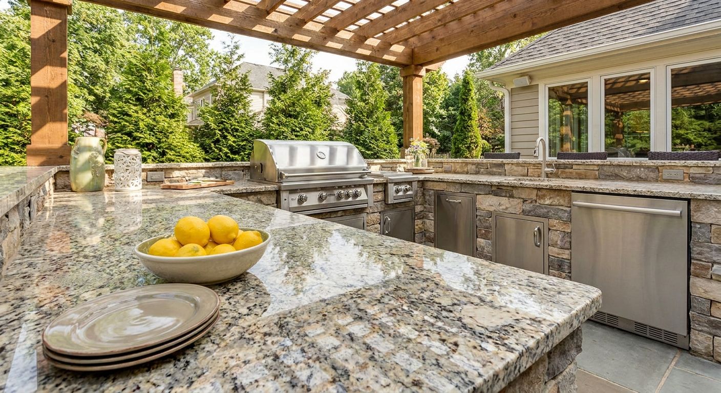 Granite countertops for outdoor kitchens