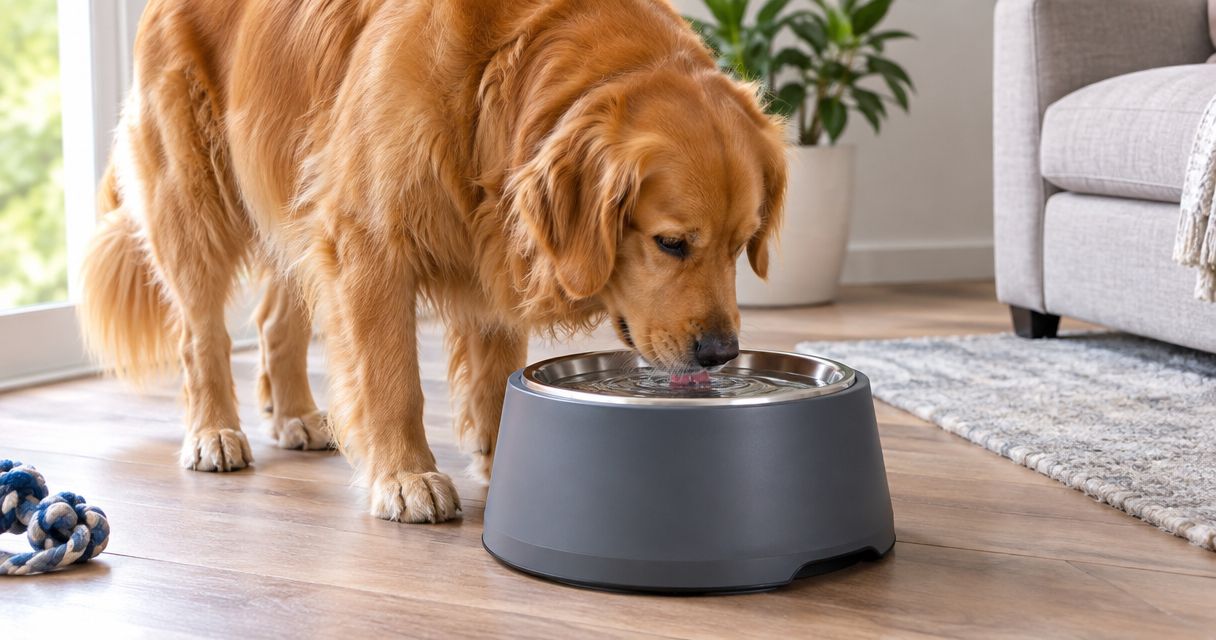 Best no spill dog water bowls for large dogs in 2026