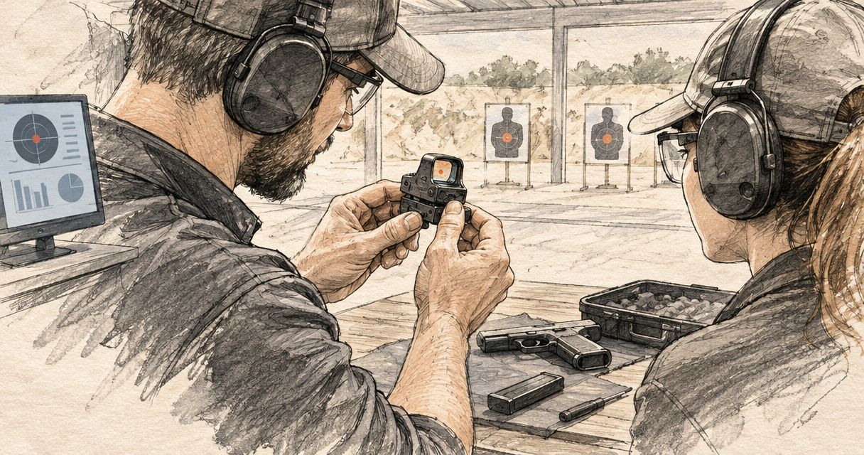 Red dot sights for shooting range instructors: setup and maintenance