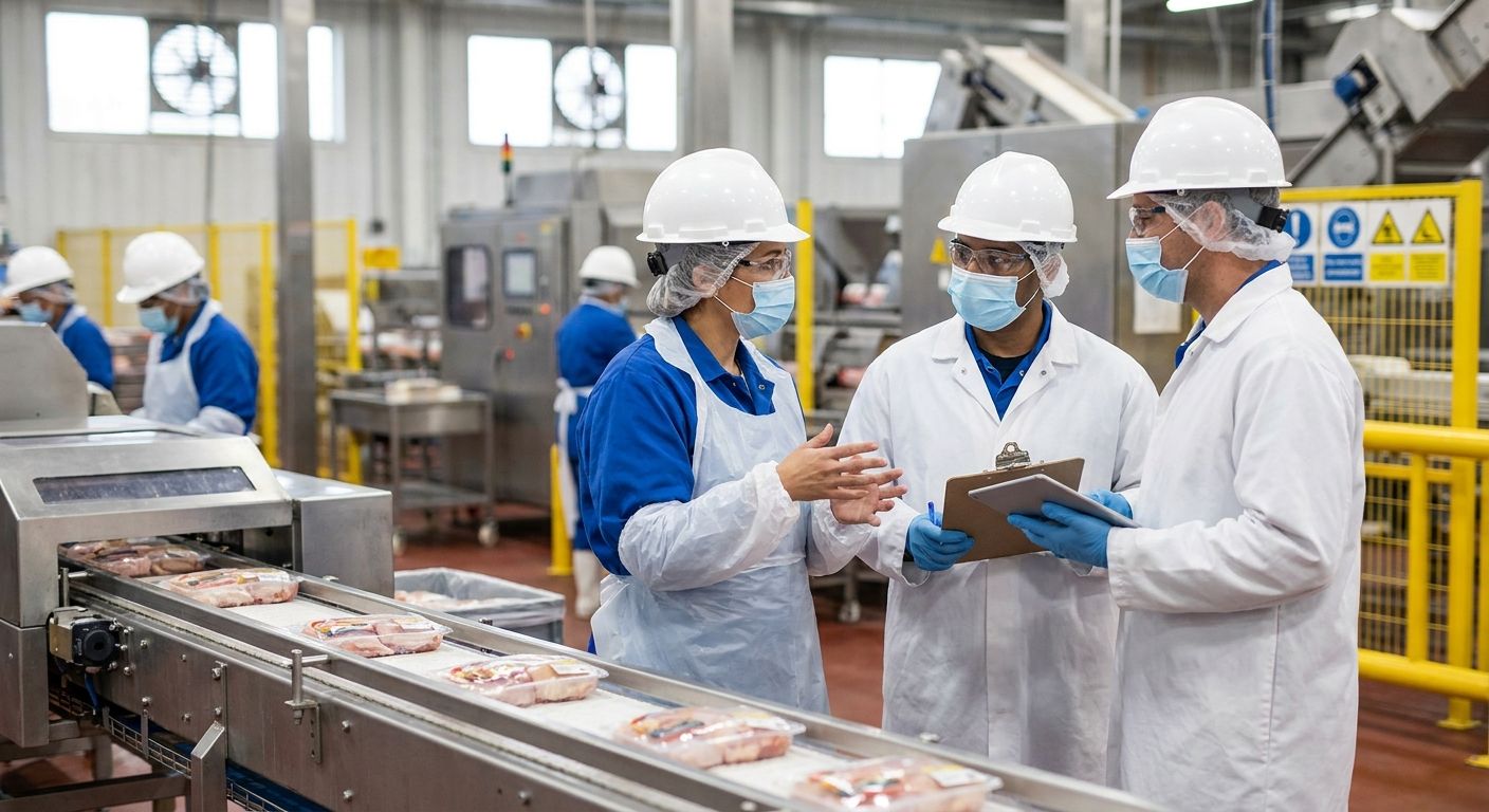 Safety staffing for meat and poultry processing plants