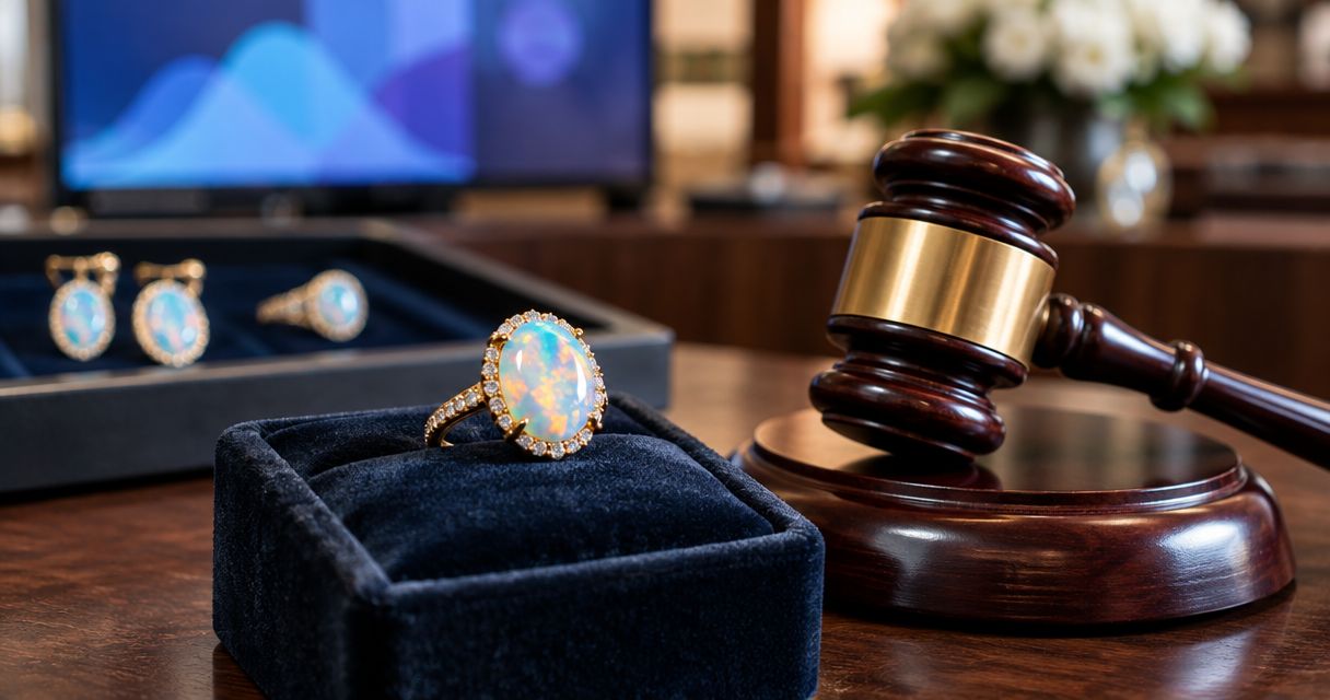 Best auctions for opal jewelry