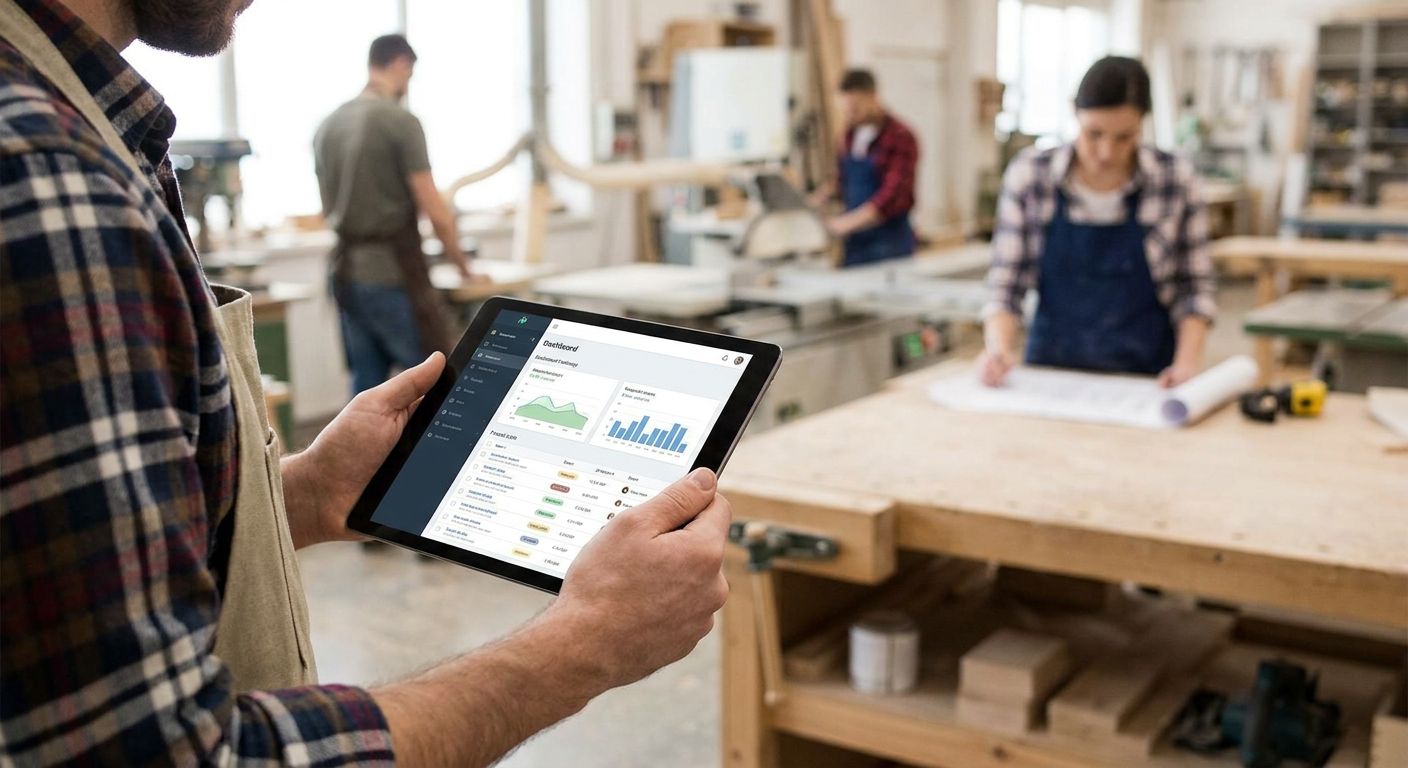 Job work management software for job work units