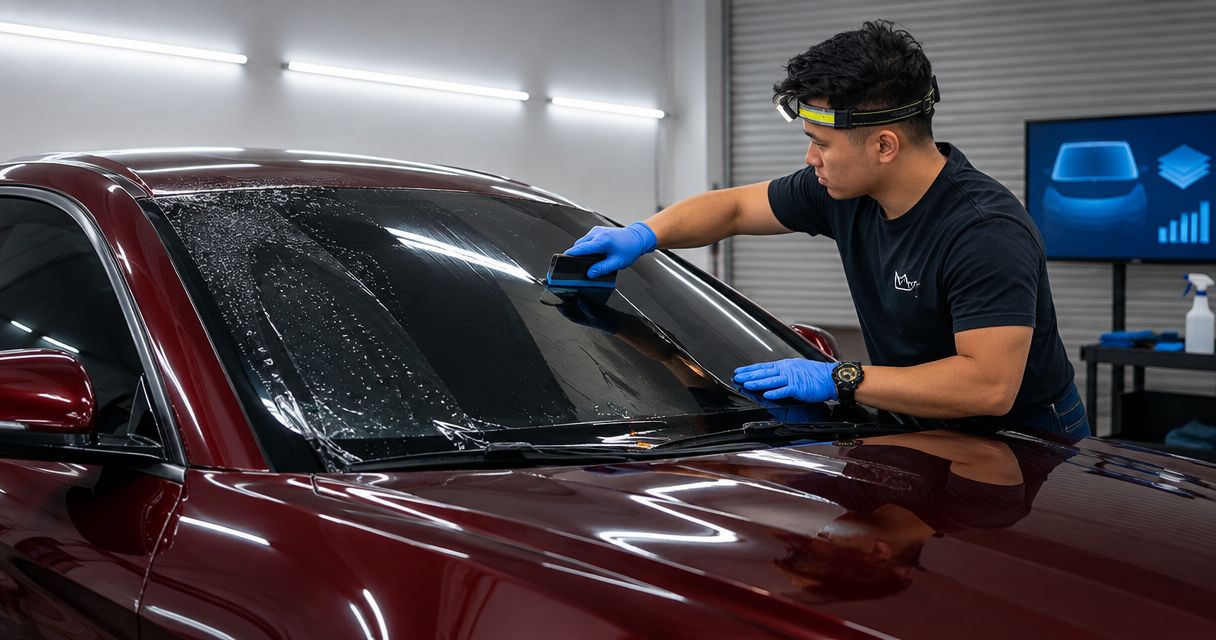 What are the benefits of full windshield ceramic tint?