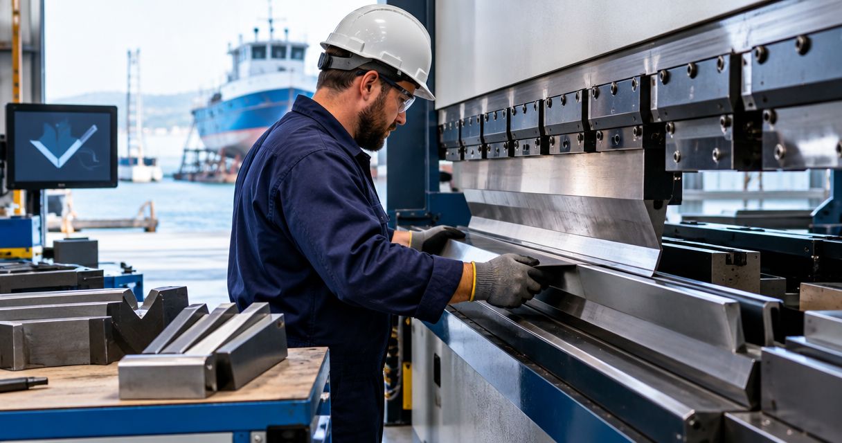 Press brake tooling for marine fabricators: complete 2026 guide
