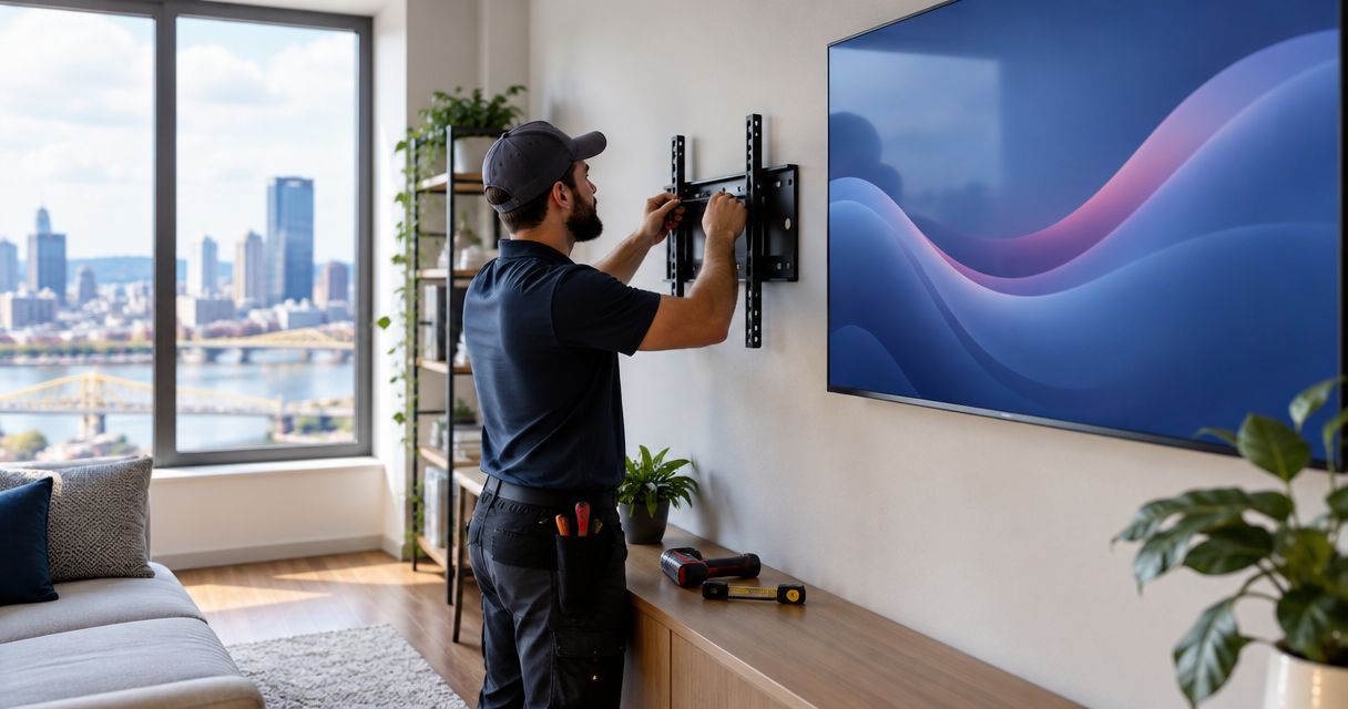 Angi alternatives for TV mounting in Pittsburgh