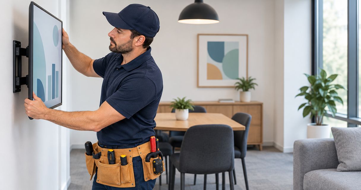 TV wall mounting for small business offices: complete 2026 guide