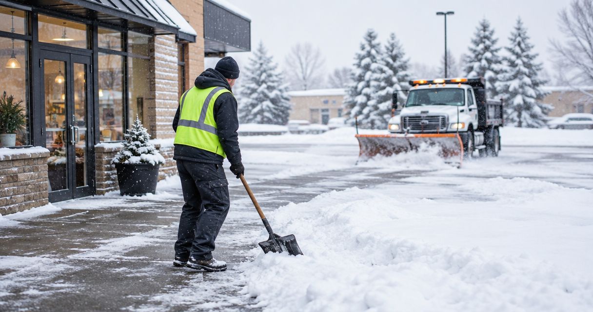 Is a seasonal snow contract worth it for a small business lot?