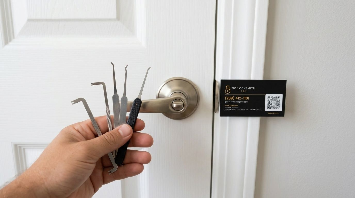Can a locksmith unlock an interior bedroom door without a key?