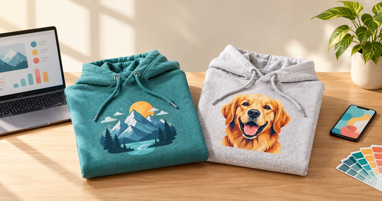 Custom hoodies with no minimum: ordering a single sample