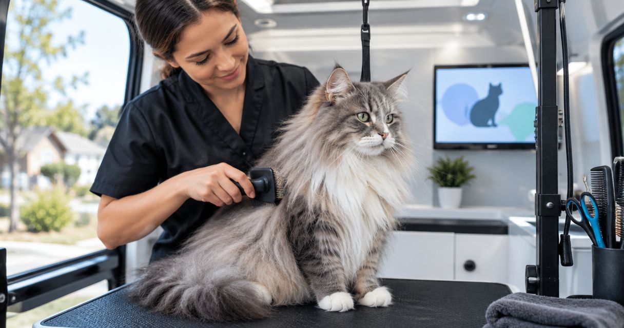 Mobile grooming for long-haired cats: complete 2026 guide