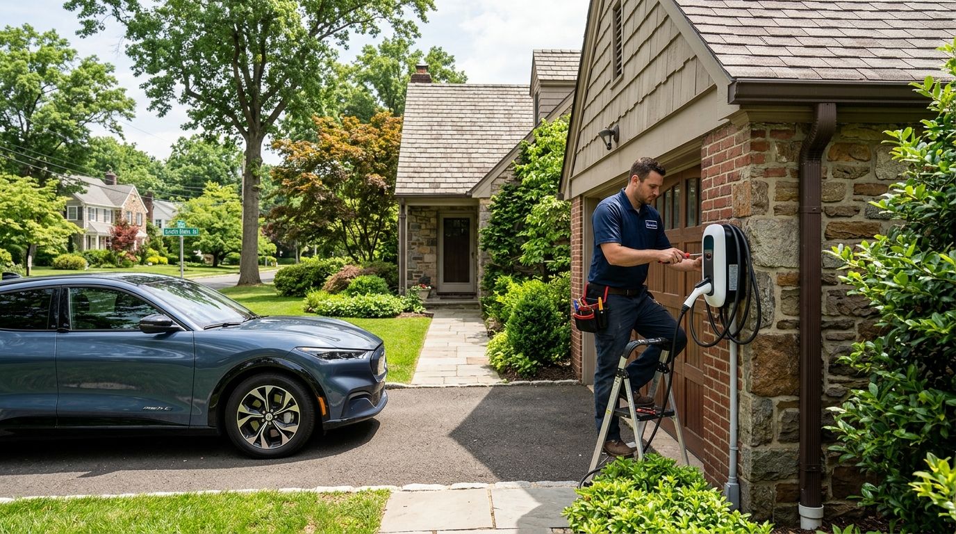 EV charger installation for Scotch Plains NJ homeowners
