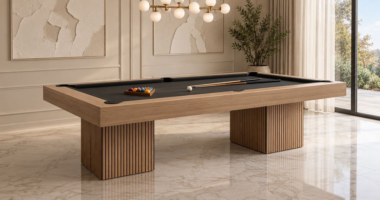 What should you specify for custom pool-table casework?