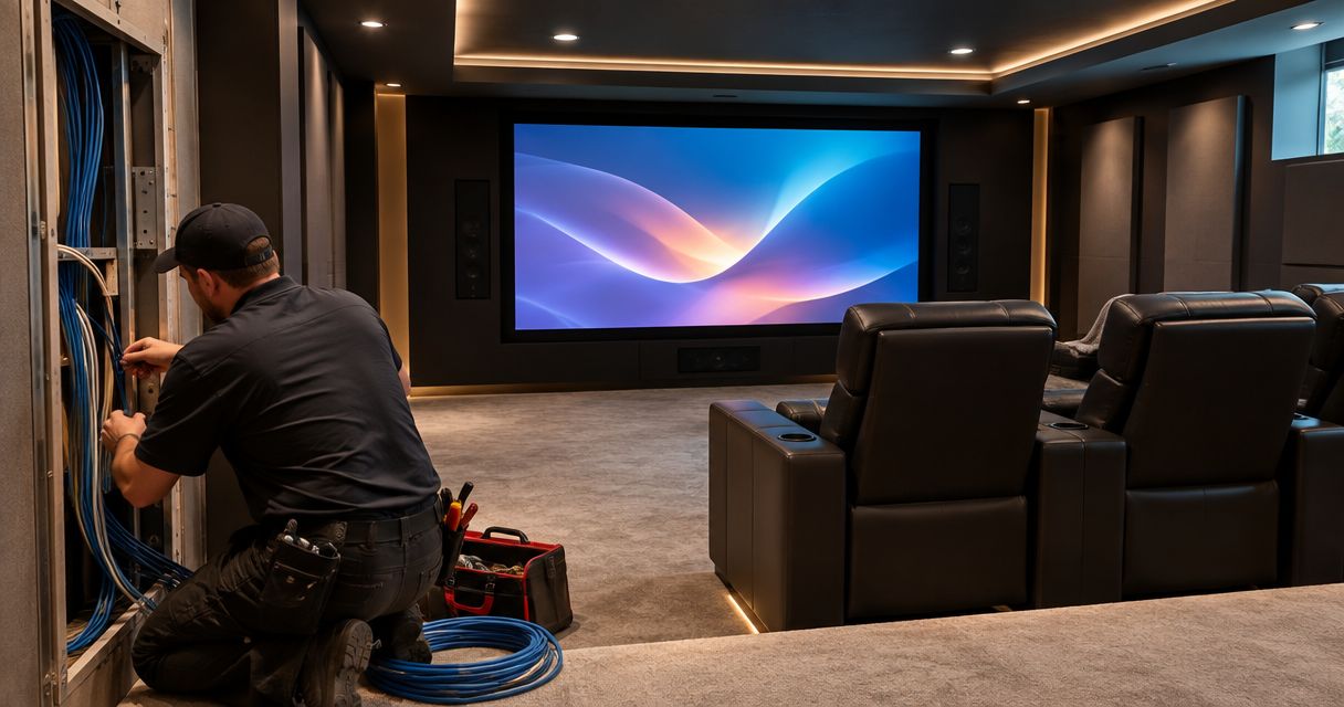 Electrical wiring for home theaters and media rooms in NJ