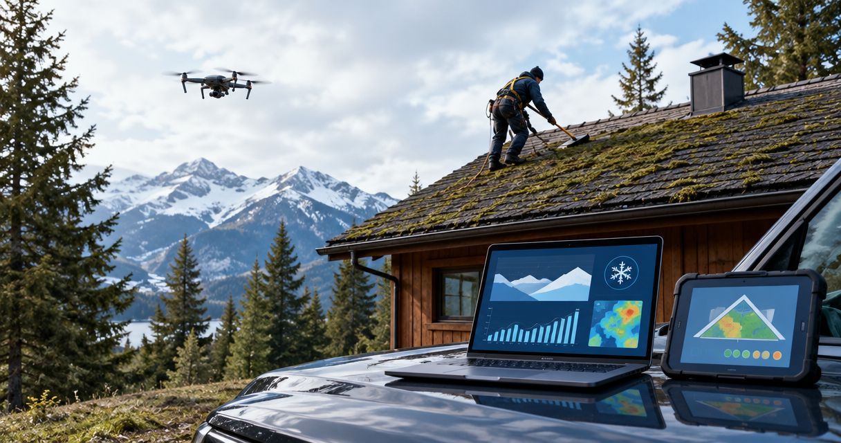How to use snow load data to schedule spring roof moss removal
